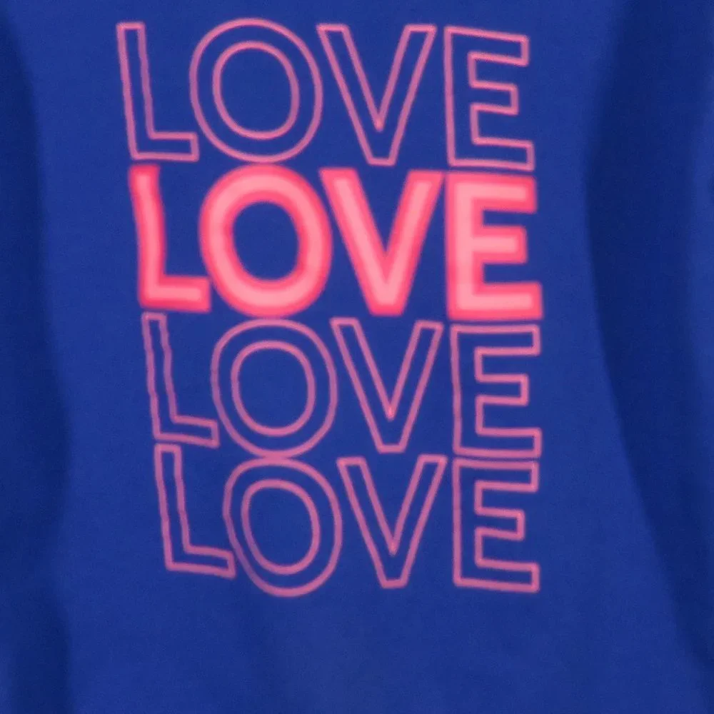 J. Crew Women’s Blue LOVE Sweatshirt Size Small